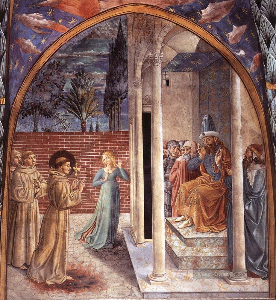 Szenen aus dem Leben von St Francis Szene 10north Wand Benozzo Gozzoli Ölgemälde
